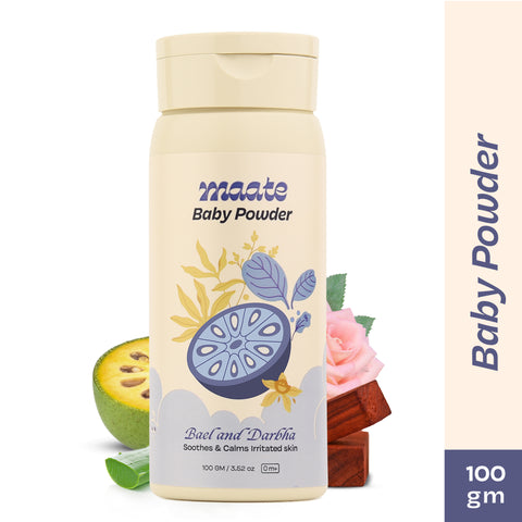 Maate Ayurvedic Baby Powder - Talc Free | 100% Natural