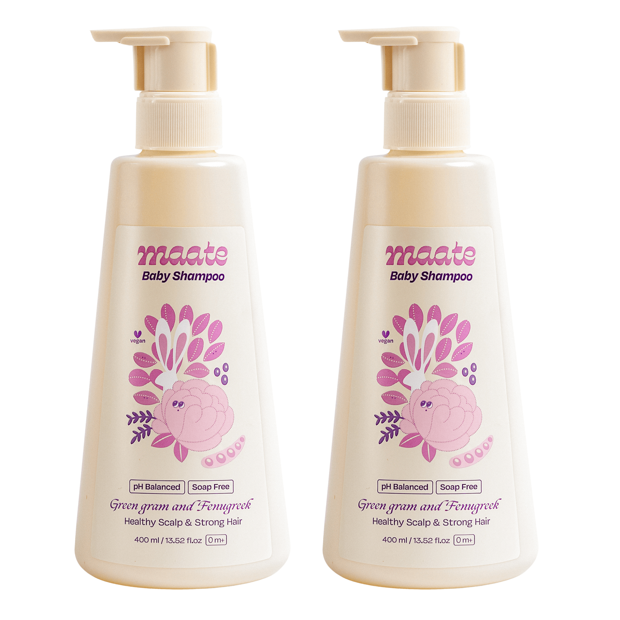 Baby Shampoo Pack of 2 - 400 ML - Maate