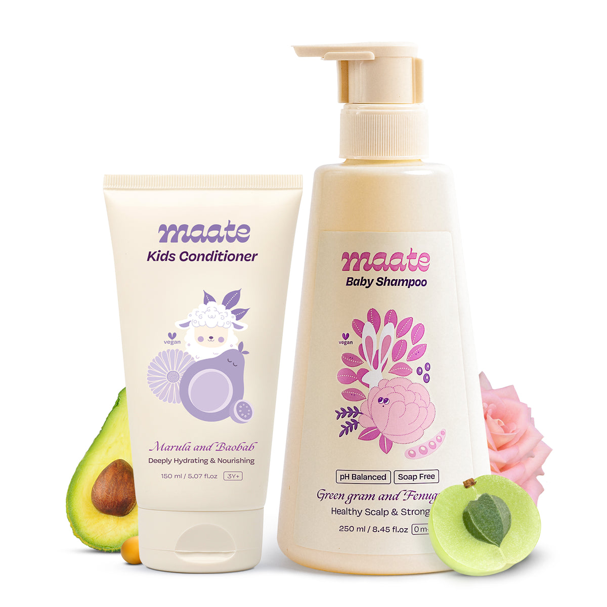 Baby Shampoo 250 Ml & Baby Conditioner 150 Ml Combo