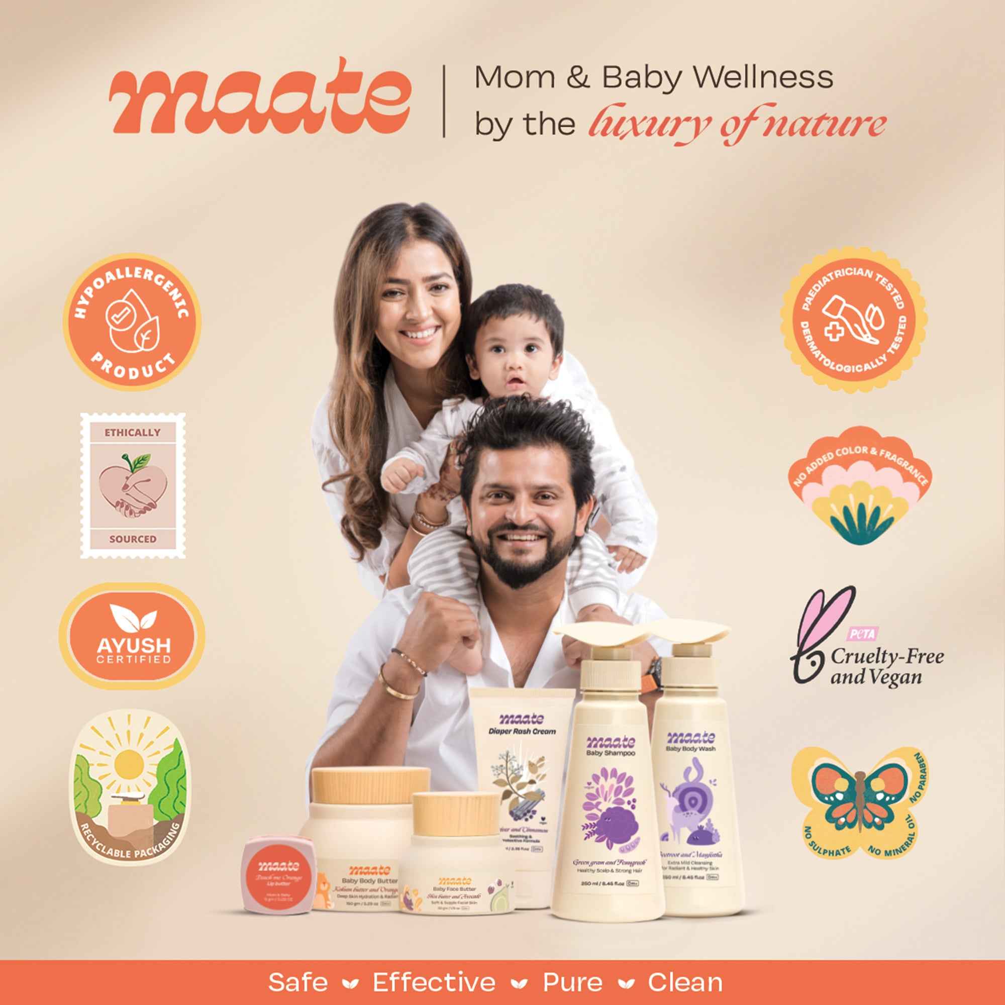Maate Baby Wipes 99% Water