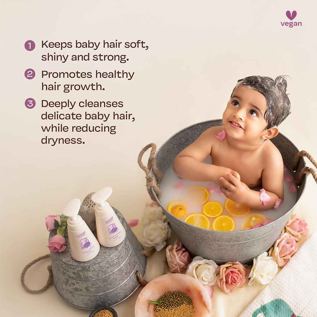 Tear Free Baby Shampoo - ph Balanced | Soap Free - 400 ML - Maate