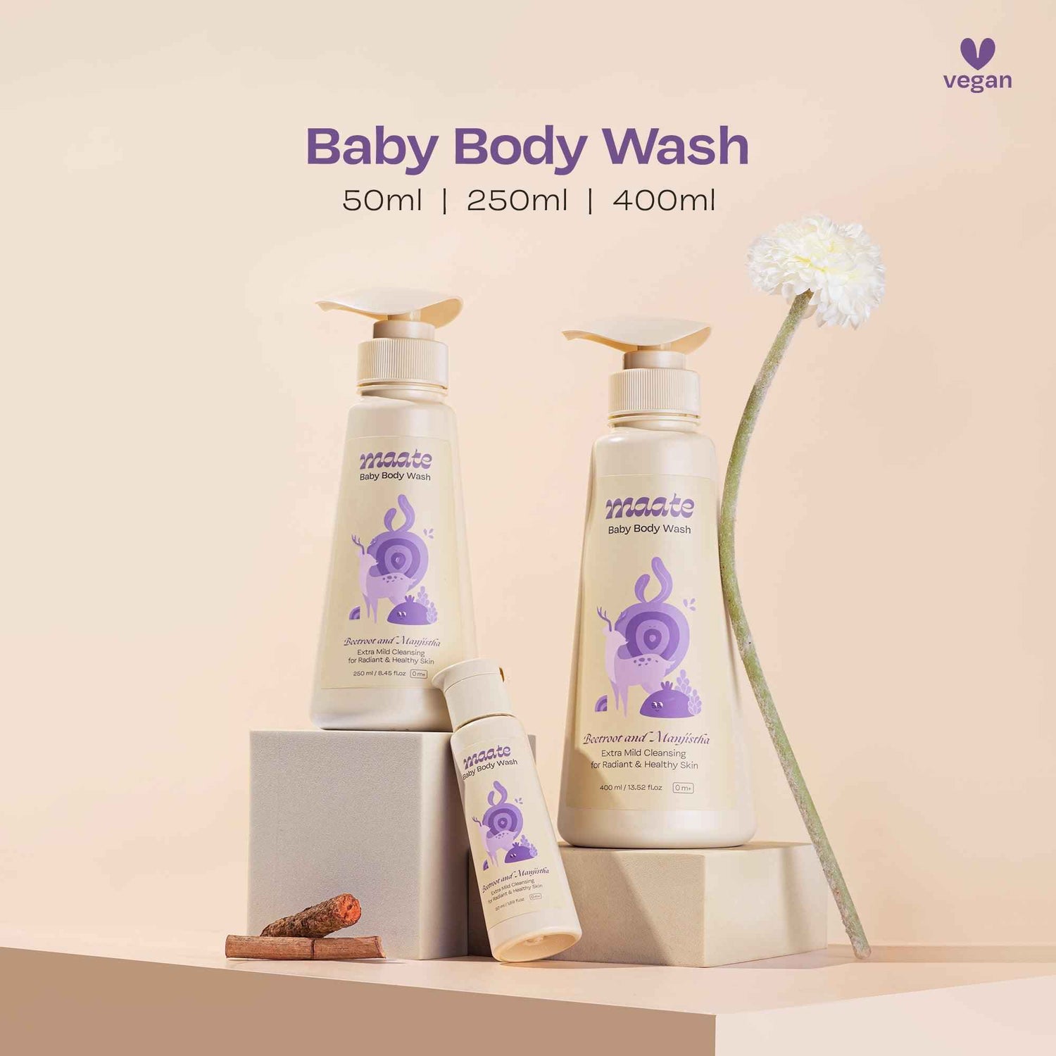 Baby Body Wash ph Balanced | Soap Free
 - 50 ML - Maate