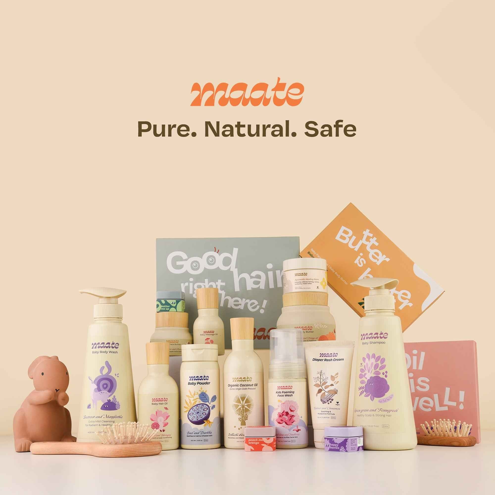Tear Free Baby Shampoo - ph Balanced | Soap Free - 50 ML - Maate