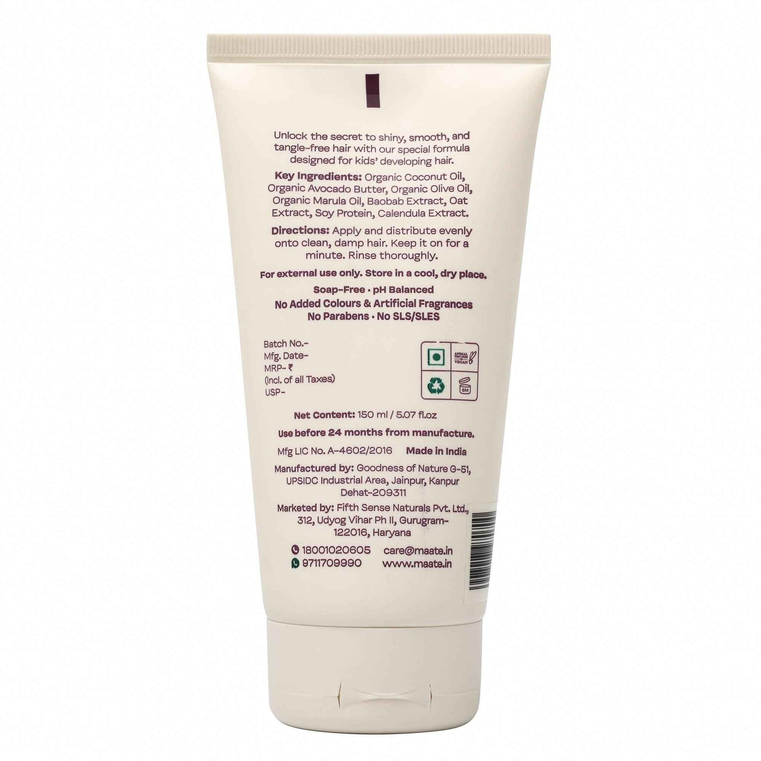 Maate Kids Conditioner - Naturally Nourish, Detangle, and Shine Kids&