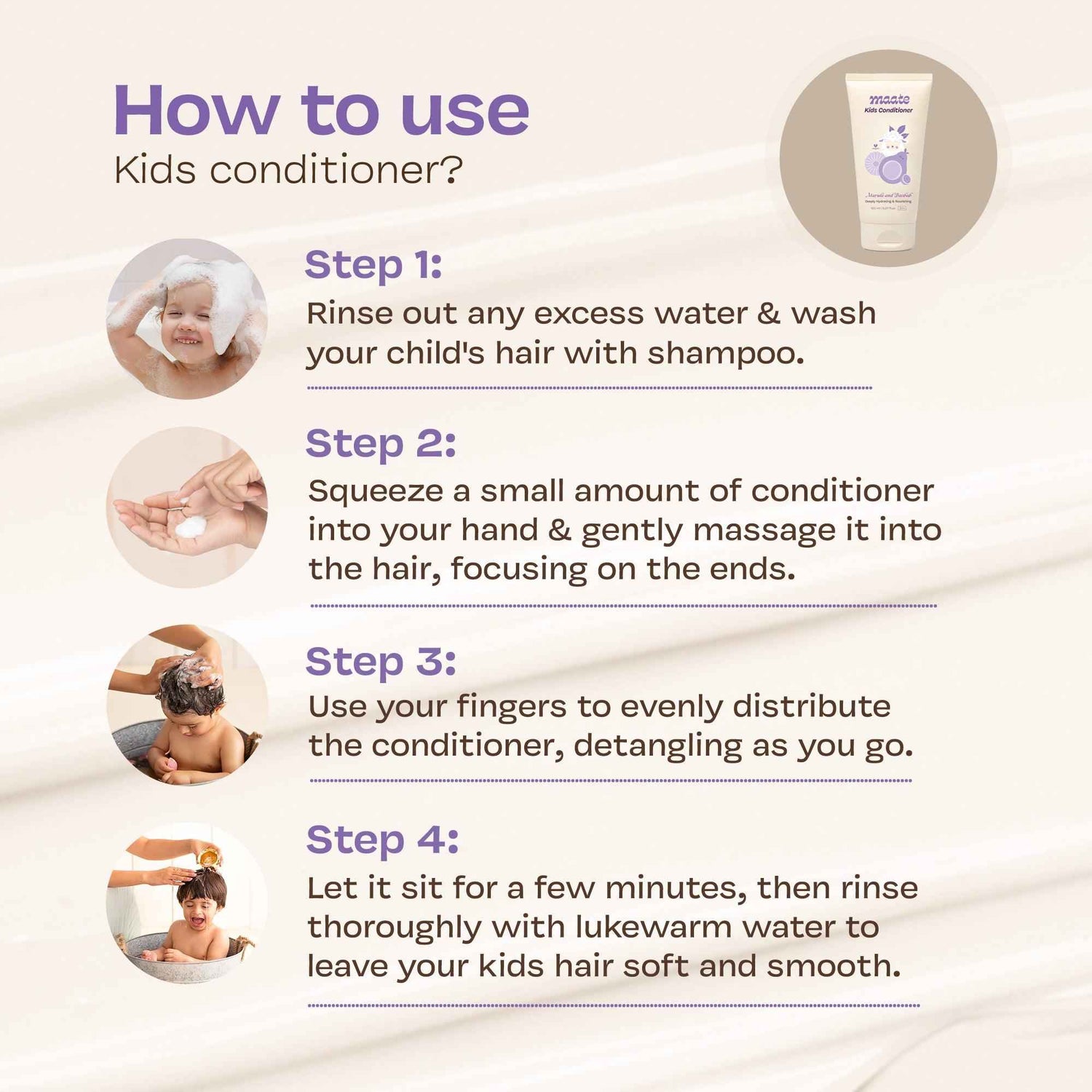 Maate Kids Conditioner - Naturally Nourish, Detangle, and Shine Kids&