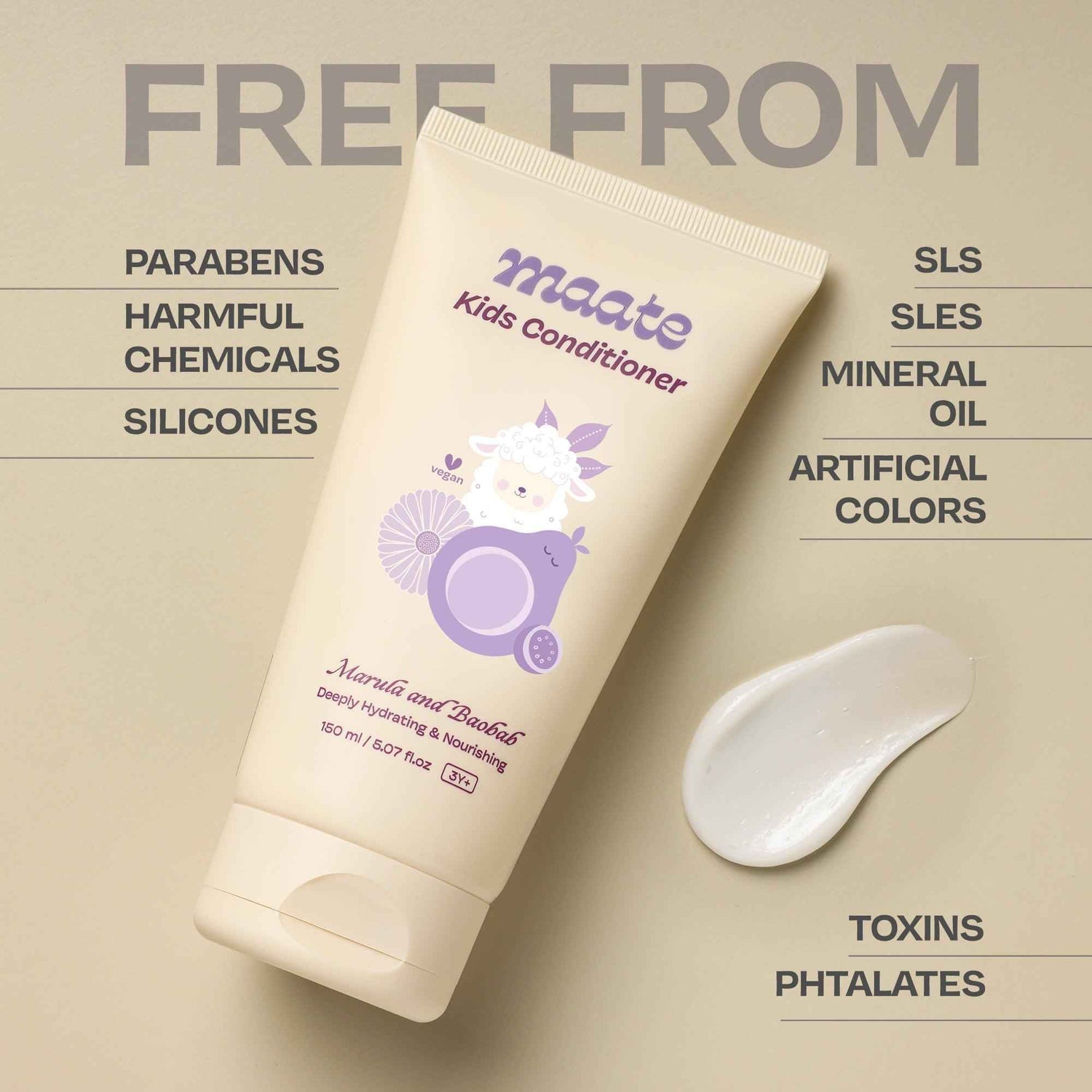 Maate Kids Conditioner - Naturally Nourish, Detangle, and Shine Kids&