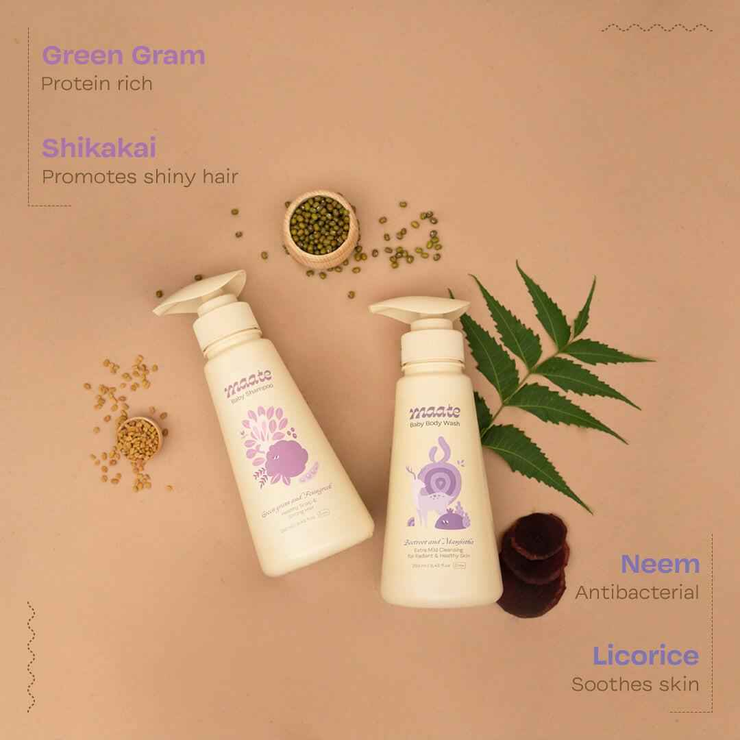 Baby Wash Combo-250ML - Maate