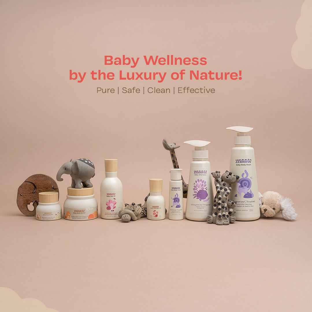 100% Natural Baby Massage Oil Combo - 150 ML - Maate