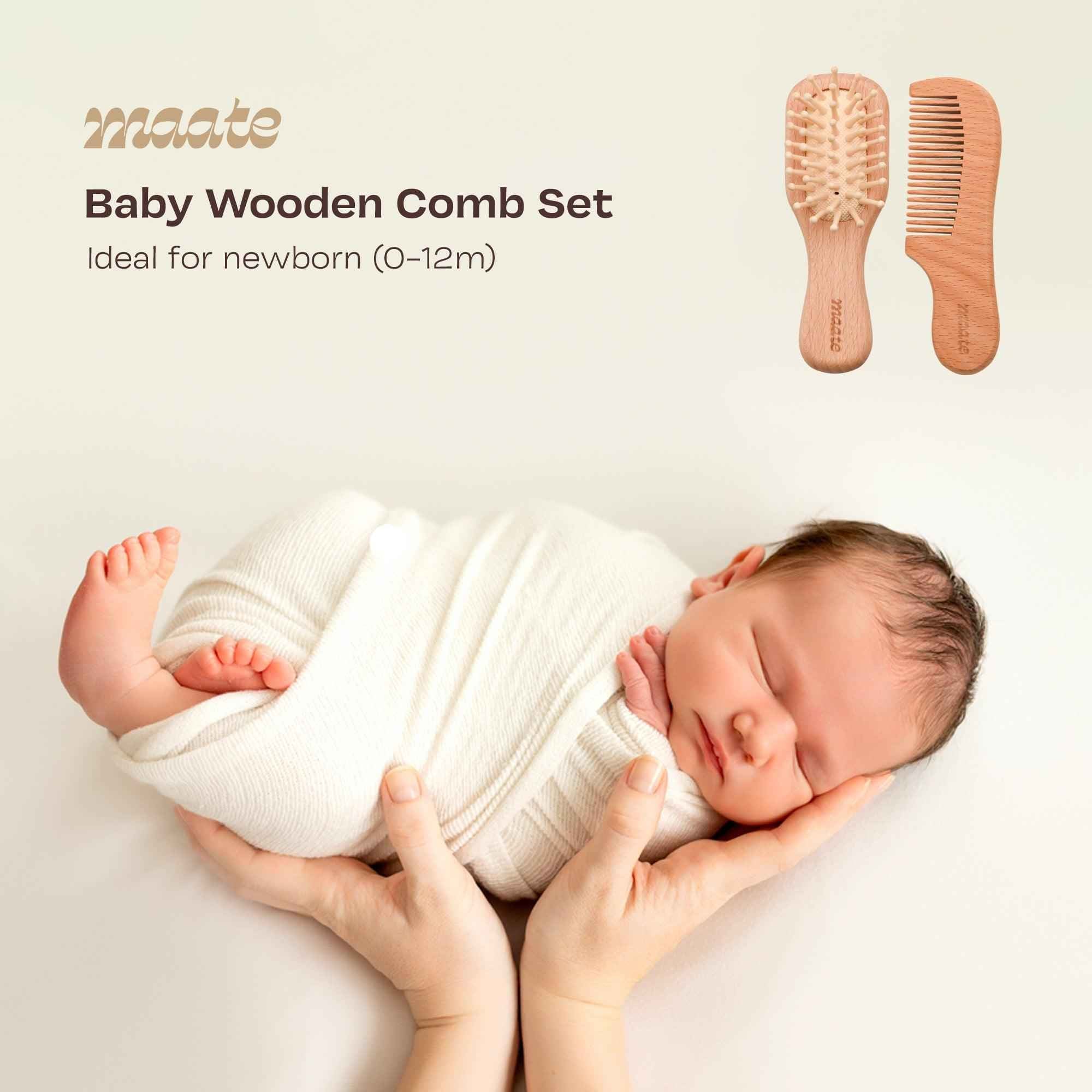 Baby Wooden Comb Set - Maate