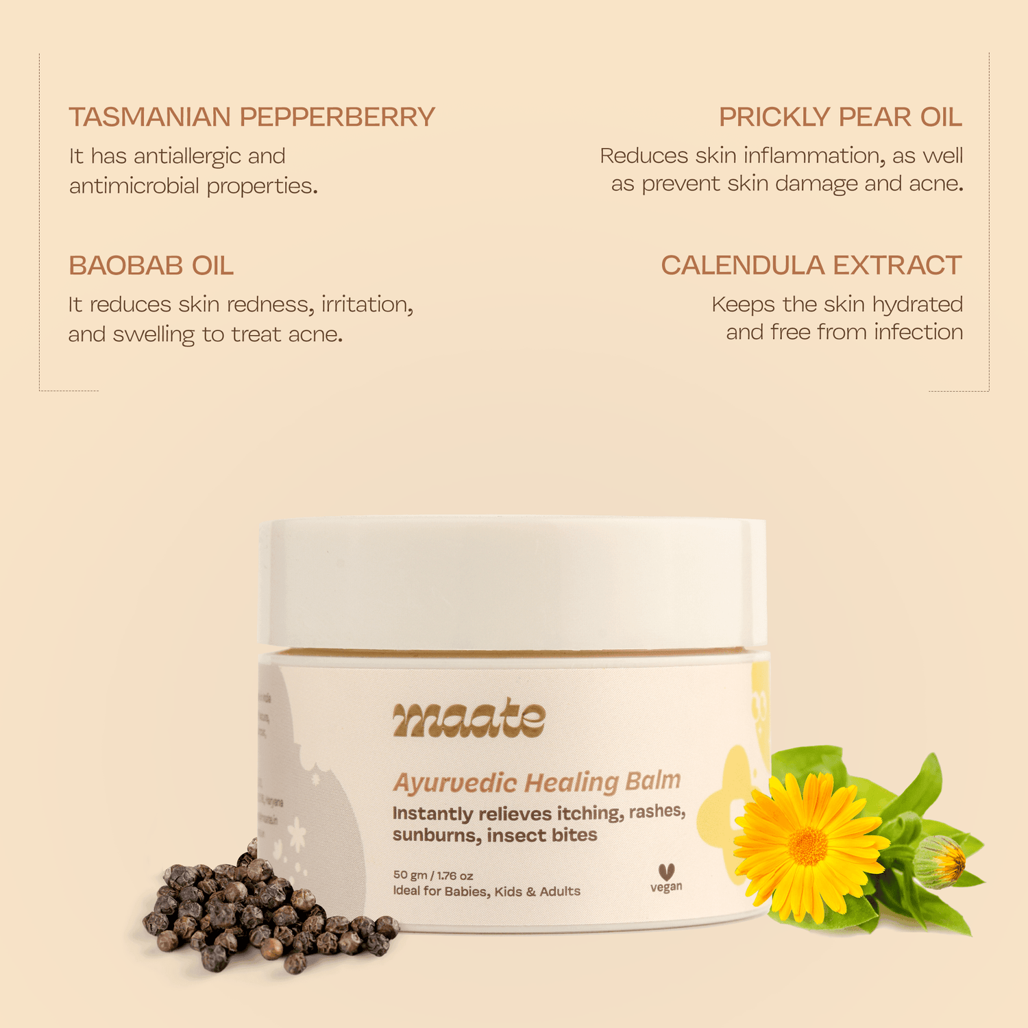 After Bite Ayurvedic Healing Balm - Maate