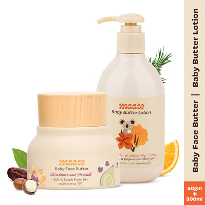 Baby Face Butter 50 Gm &amp; Baby Butter Lotion 300 Ml