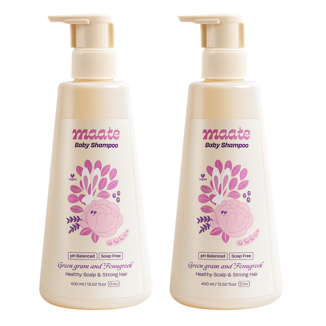 Baby Shampoo Pack of 2 - 400 ML - Maate