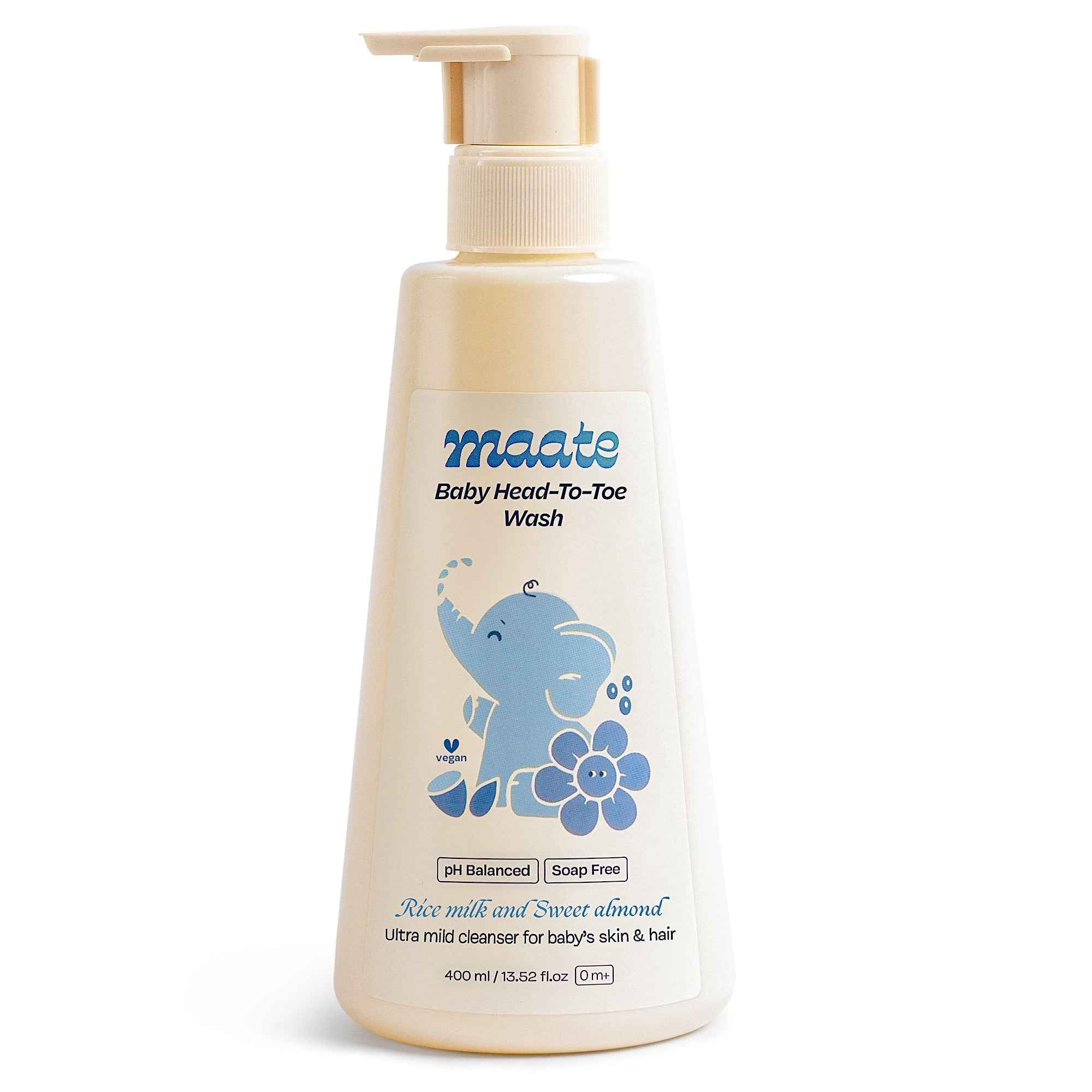 Maate Baby Head to Toe Wash – Tear-Free | pH-Balanced - 400ML