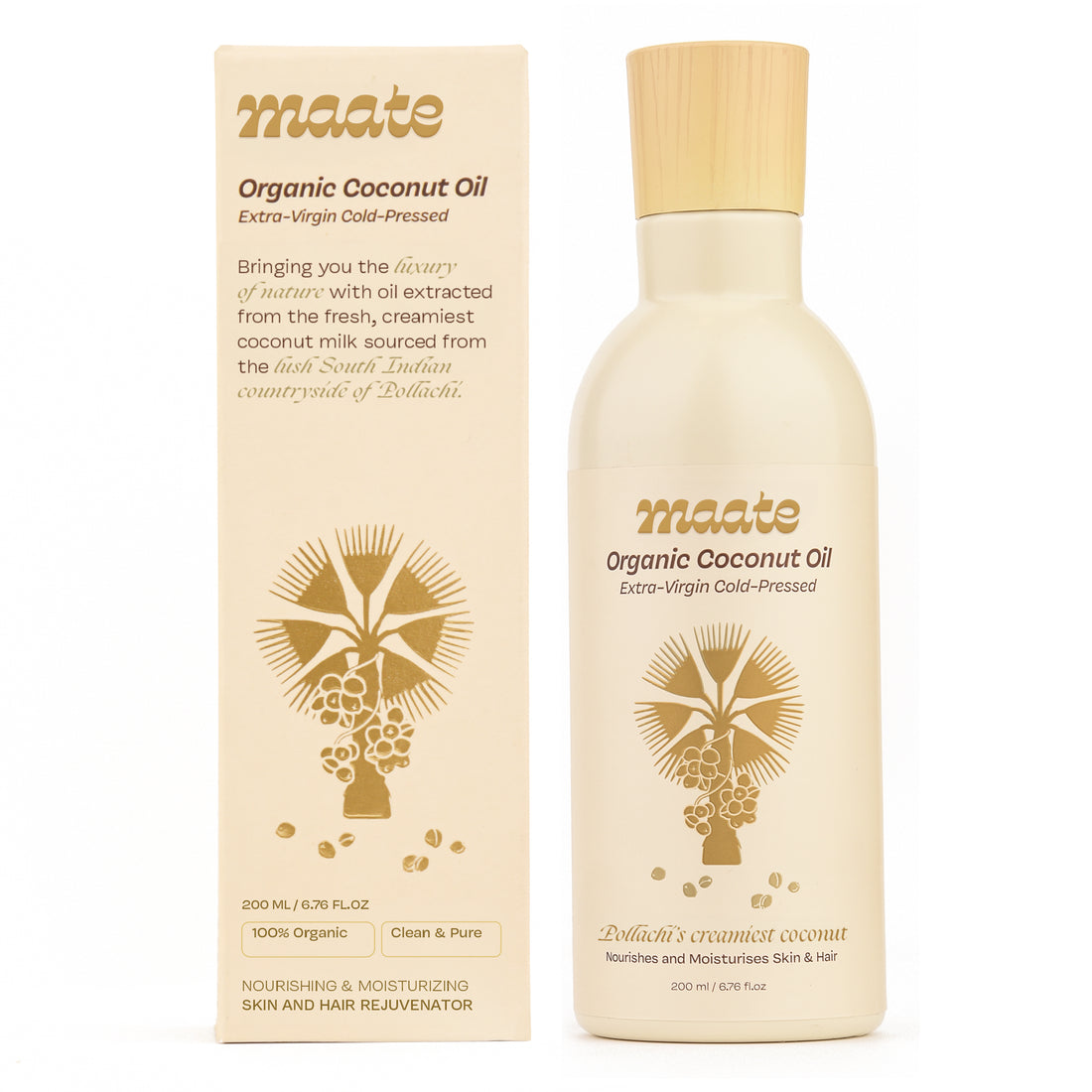 Maate Organic Coconut Oil - Extra Virgin | Cold Pressed
