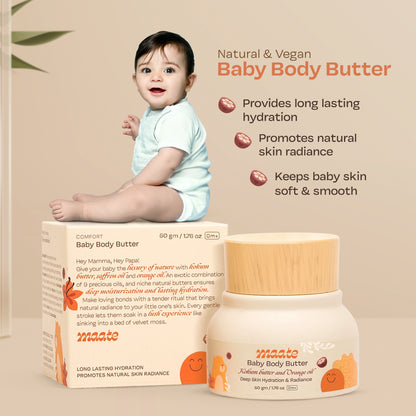 Baby Body Wash 250 Ml &amp; Baby Body Butter 50 Gm Combo