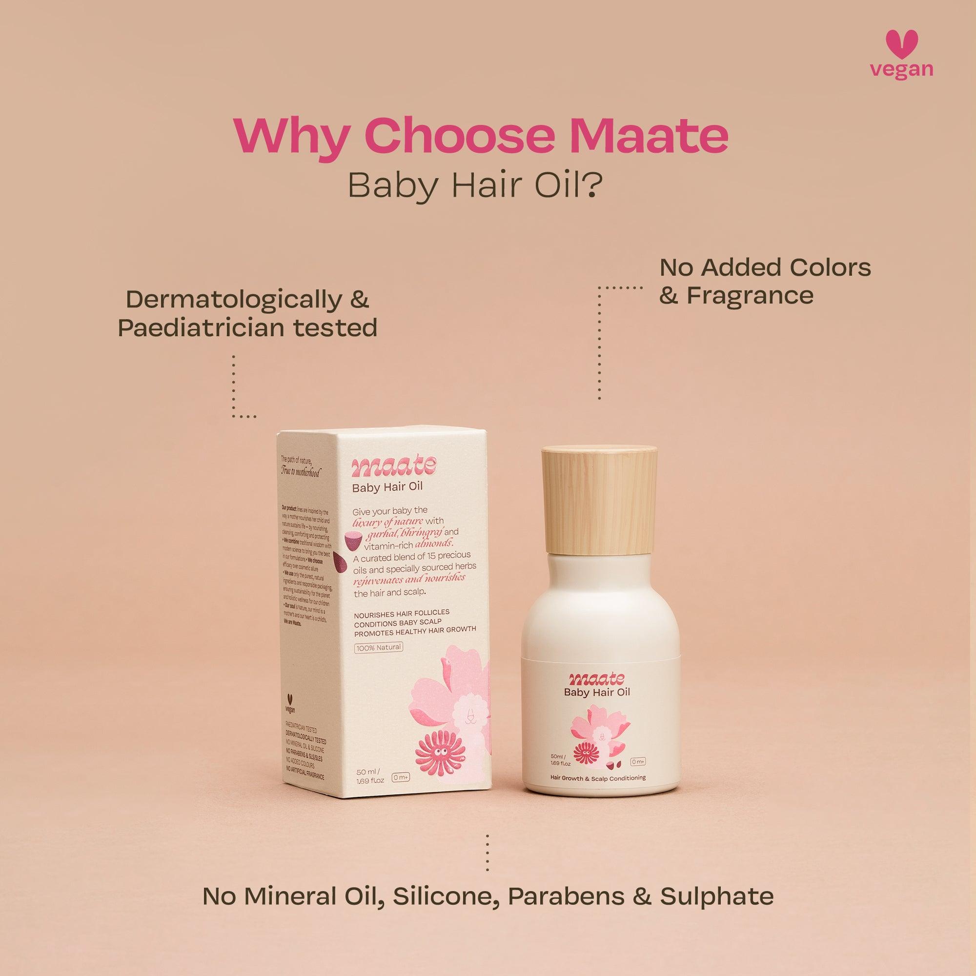 100% Natural Baby Hair Oil - 50 ML