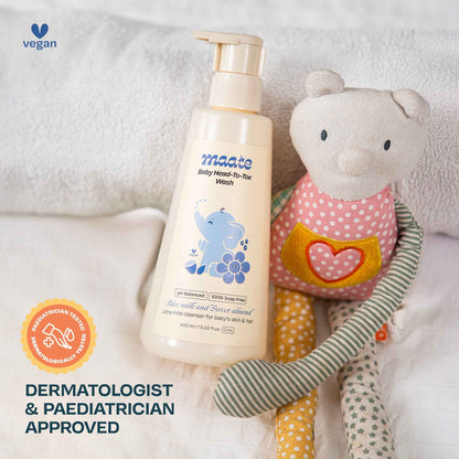 Maate Baby Head to Toe Wash – Tear-Free | pH-Balanced - 400ML