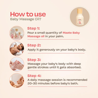 100% Natural Baby Massage Oil - 50 ML