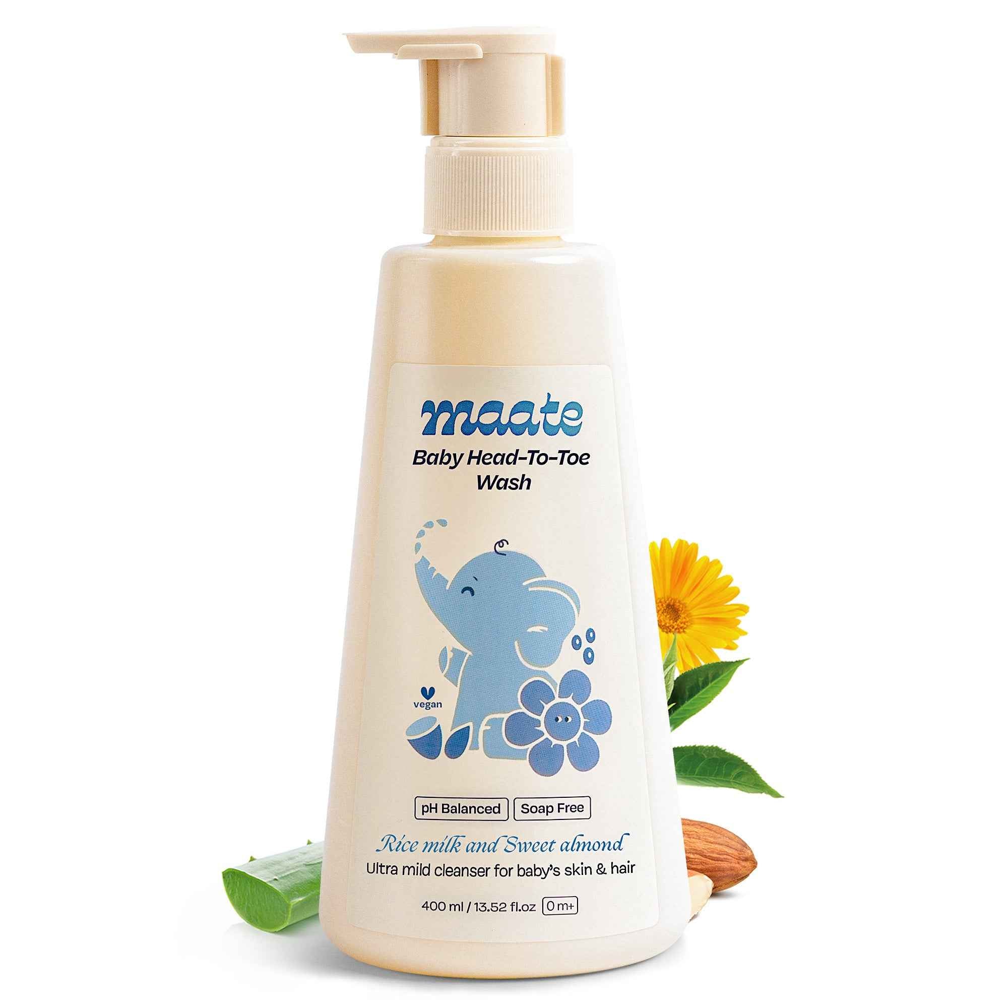 Maate Baby Head to Toe Wash – Tear-Free | pH-Balanced - 400ML