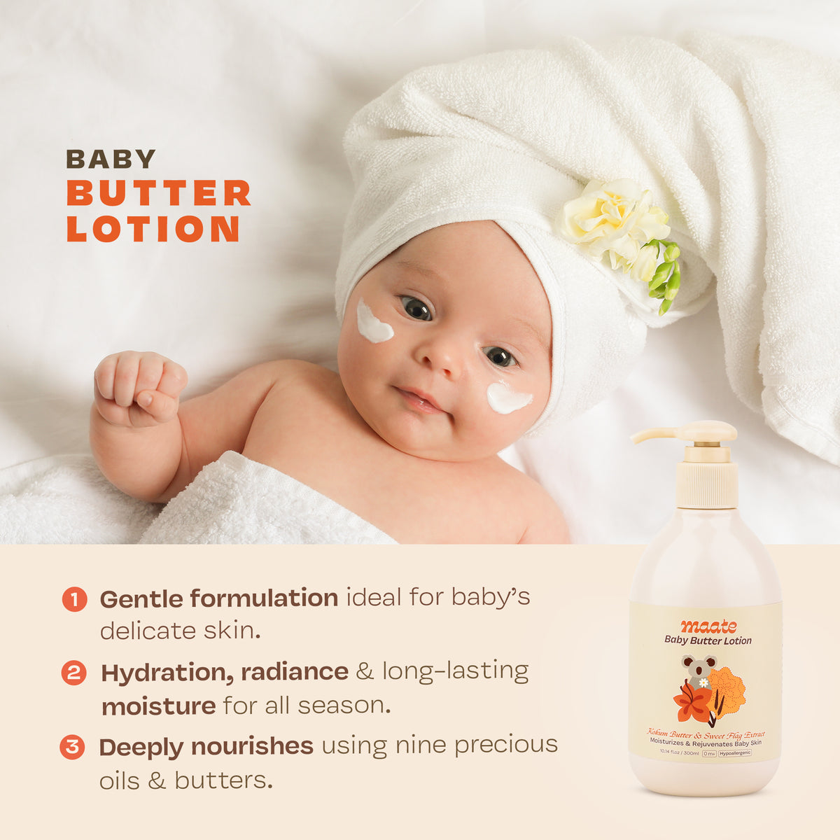 Baby Face Butter 50 Gm &amp; Baby Butter Lotion 300 Ml