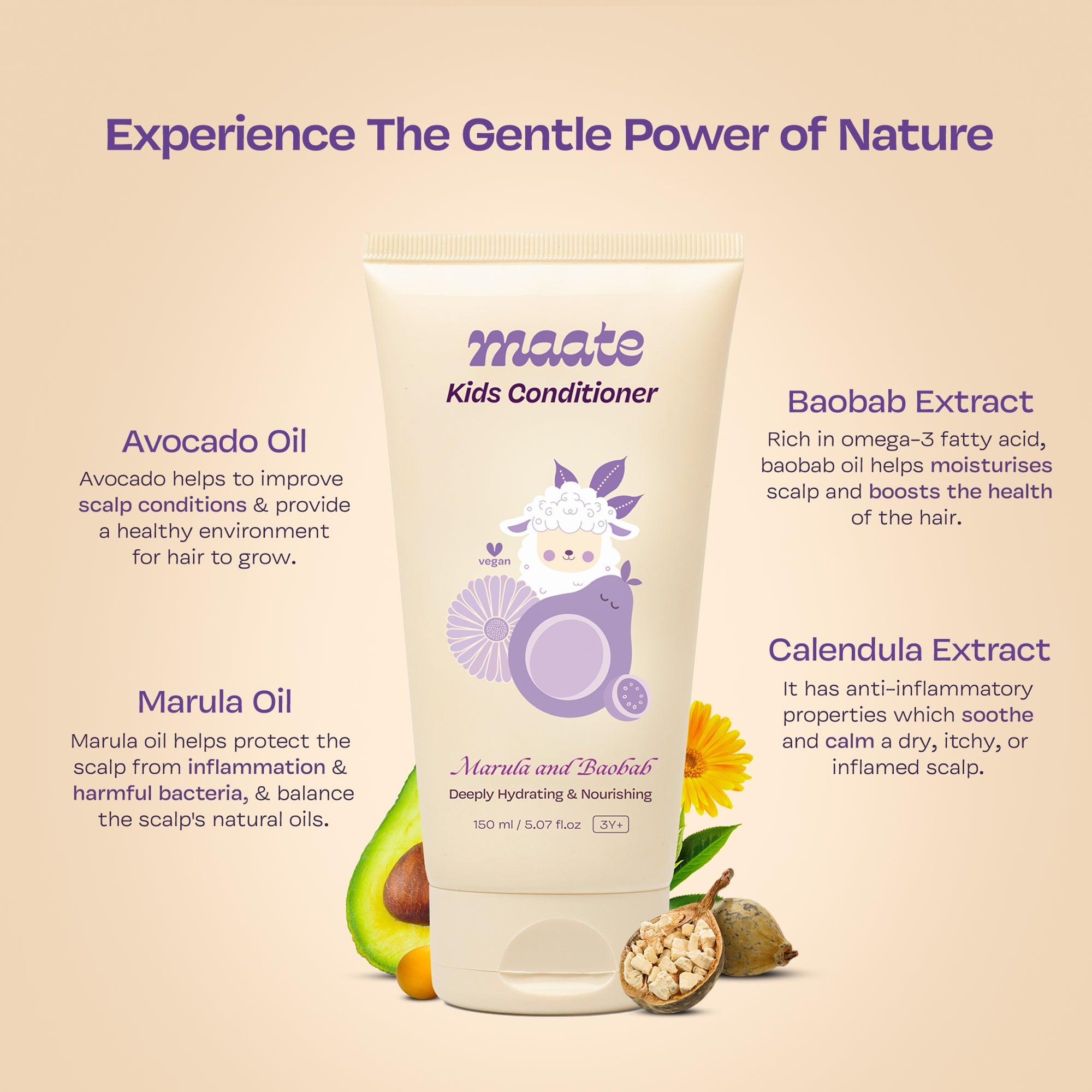 Maate Kids Conditioner - Naturally Nourish, Detangle, and Shine Kids&